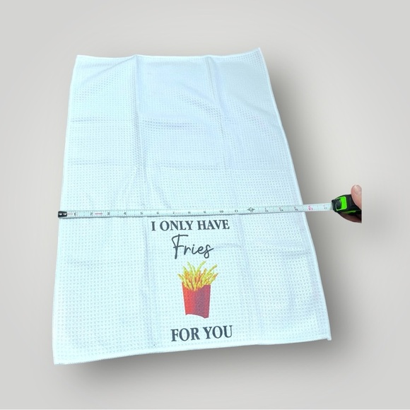 White Waffle Pattern Dish Hand Towel - Picture 5 of 9